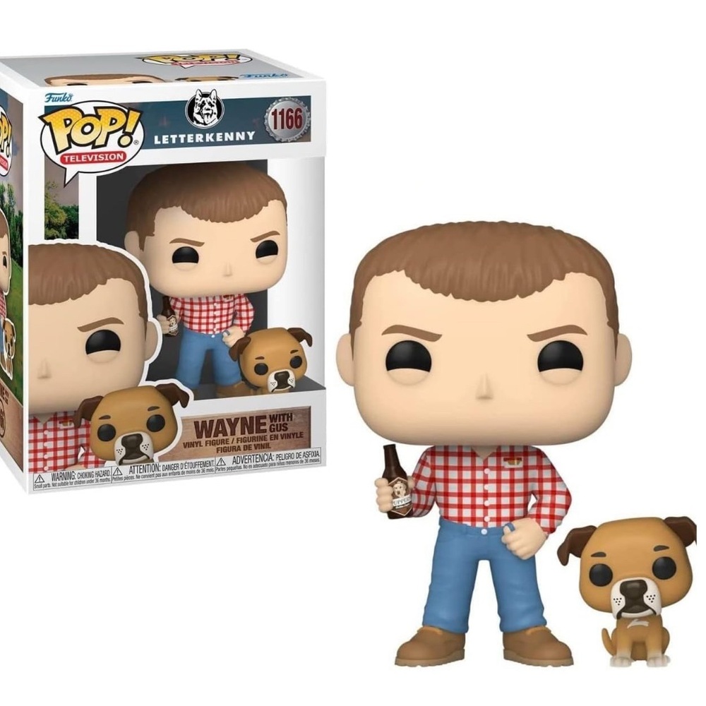 Funko Pop! Wayne with Gus 🐶 Vinyl Figure #1166 Letterkenny